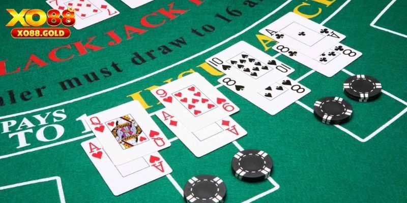 Một vài hành động trong Blackjack 3D
